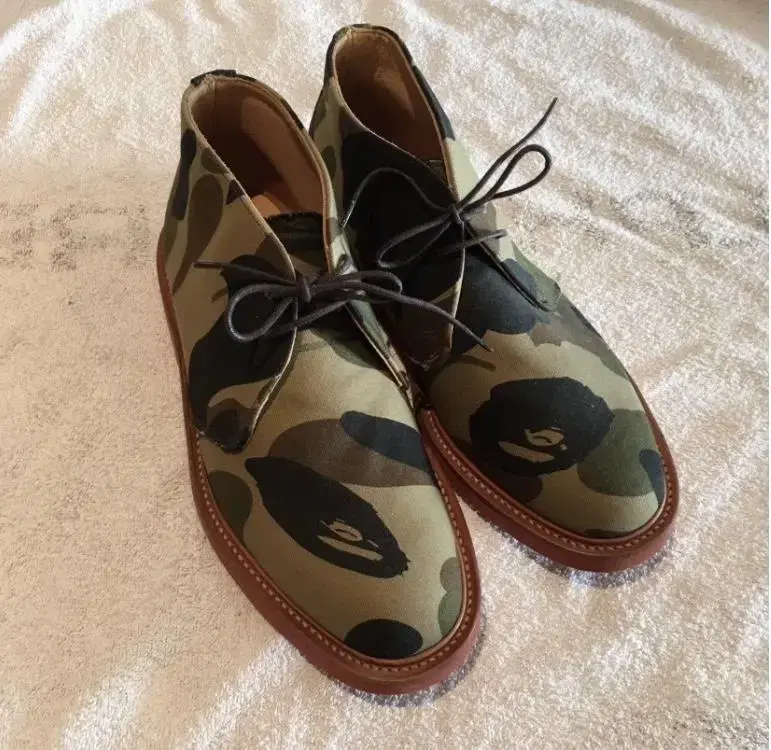 베이프 A Bathing Ape x Mark McNairy 카모 부츠